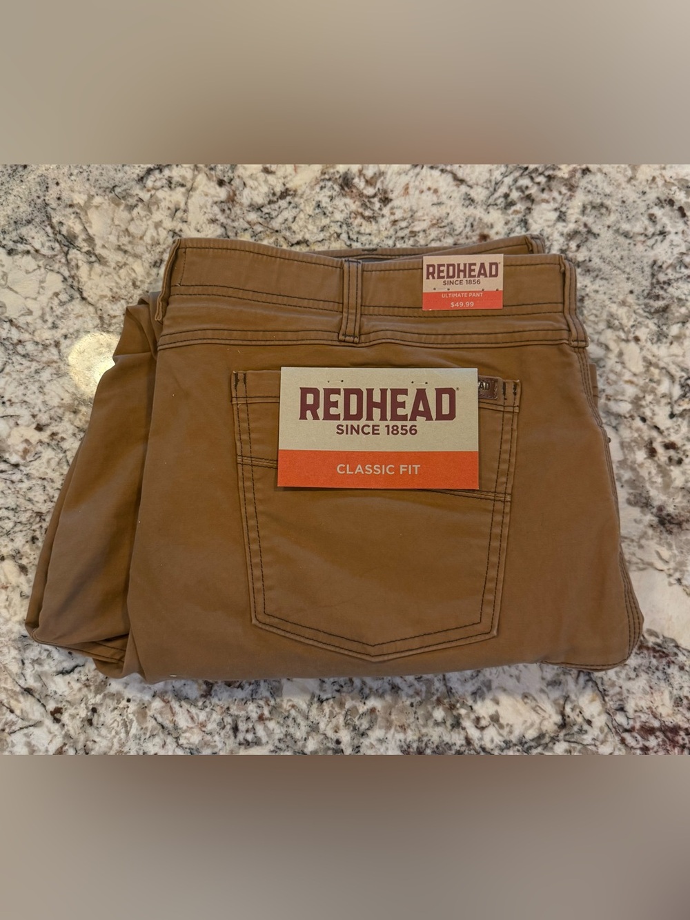 RedHead Brown Classic Fit Work Pants
